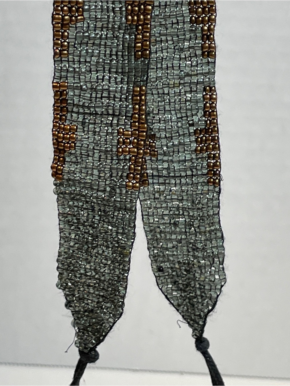 Pre-owned Boho Style Multi-strand Multi-color Seed Bead Necklace - Black Coppery - Picture 11 of 15